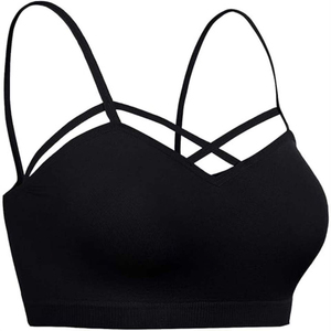 Womens Athletic Seamless Sports <b>Bra</b> Comfortable <b>Stretch</b> Fabric Support Activewear For Running Fitness Gym Training - Product Image 2