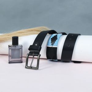 Custom Design <b>Belt</b> with Top Grain Leather and Microfiber Embroidery Nylon Stirrups for Horse Riding Supplies Equestrian & Polo - Product Image 4