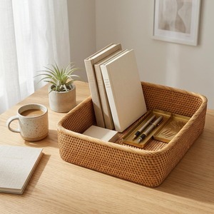 Cestas de Almacenamiento de Ratán Natural Hechas a Mano, Ecológicas, Modernas, Multifuncionales, Artex Green Earth, Hechas en Vietnam - Product Image 6