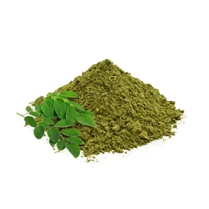 Poudre de feuilles de Moringa Oleifera, poudre de feuilles vertes naturelles pour la santé, le bien-être, le renforcement de l'immunité et comme complément alimentaire quotidien. - Product Image 1