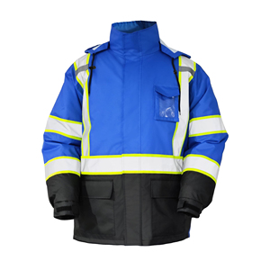 High Visibility Safety <b>Jacket</b> Reflective Tape Design <b>Construction</b> Site Safety Gear Breathable Fabric Workwear HI VIS <b>Jackets</b> - Product Image 1