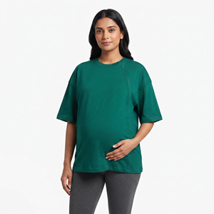 Camiseta de Lactancia 100% Algodón para Mujer, Ropa de Maternidad, Camisetas de Lactancia Holgadas para Hospital y Hogar - Product Image 4