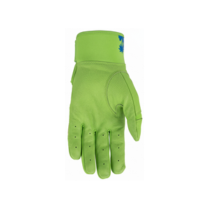 Guantes de Bateo de Béisbol y Sóftbol de Cuero con Palma Texturizada, Dedos Completos, Puño Largo, Muñequera Ajustable, Transpirables, Duraderos y Personalizables - Product Image 5