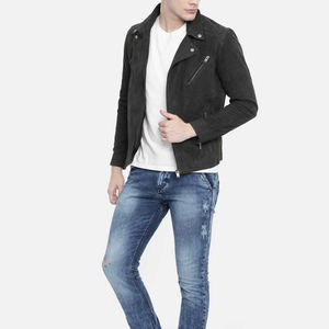 Men's Suede & Leather Winter <b>Jackets</b> OEM Custom Wholesale High Quality 2026 Waterproof Windproof Casual Style - Product Image 5