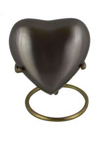 Two Tone Engraved Heart <b>Keepsake</b> Cremation Urn Heart Brass Cremation Heart Shaped Memorial Urn <b>Ashes</b> <b>Keepsakes</b> <b>for</b> <b>Ashes</b> - Product Image 2