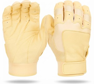 Purple PU Leather Batting <b>Gloves</b> Padded Hook And Loop Closure Unisex Adult Training Ambidextrous - Product Image 3