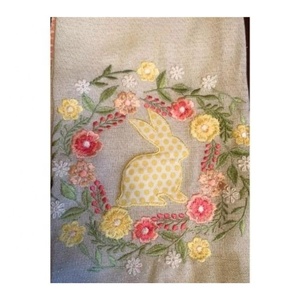 Fait sur mesure 100% tissu de coton biologique Palm brodé Super doux absorbant Golf serviettes ensembles maison réutilisable-cuisine salle à manger OEM - Product Image 6