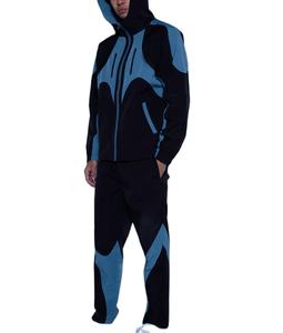 Conjunto Deportivo Cortavientos Ligero para Hombre con Logotipo Personalizado de Alta Calidad, Chaqueta con Cierre y Pantalones, Poliéster y Nailon Premium, Diseño Liso Informal - Product Image 3