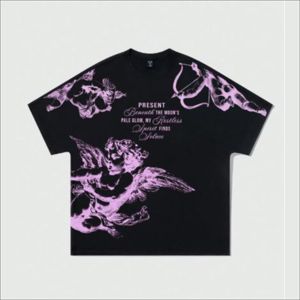 T-shirt unisexe à épaules tombantes personnalisé à faible MOQ, en coton premium, avec impression graphique, durable, coupe oversize, style streetwear décontracté. - Product Image 2