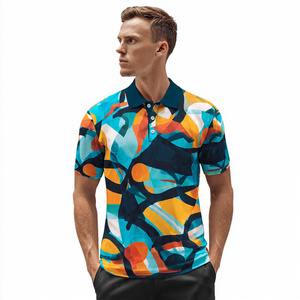 Camiseta Polo de Playa de Verano 100% Algodón, Camiseta Polo de Manga Corta Personalizada para Hombre, Camiseta Polo de Playa con Cuello Camisero para Hombre - Product Image 2