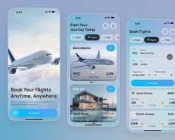 Développement d'applications mobiles Wise Hustlers pour la réservation de voyages et de billets d'avion sur MAC avec hôtels, vols, paiements, réservations et panneau d'administration - Product Image 4