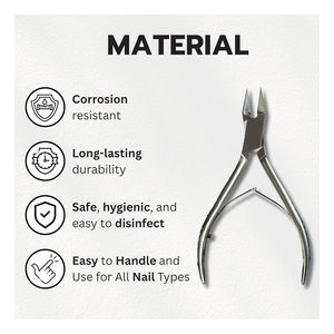 Coupe-ongles en acier inoxydable de qualité chirurgicale, coupe de précision, lames à double action, design compact, argenté, professionnel, robuste - Product Image 2