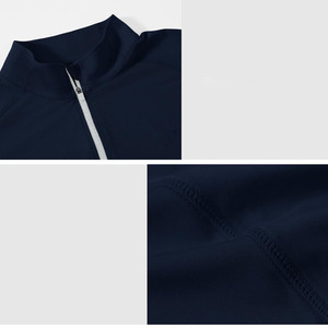 Sudadera Personalizada con Cierre de Cremallera para Hombre, Protección Solar, Color Sólido, Cuello Alto, Secado Rápido, Mezcla de Algodón Básico - Product Image 6