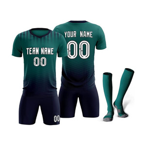 Conjunto de Camiseta de Fútbol Personalizada, Camisetas y Pantalones Cortos de Fútbol con Degradado Personalizado, Nombre y Número Impresos, Uniforme para Hombres, Mujeres y Jóvenes - Product Image 1