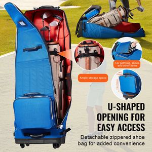 Sac de voyage de golf robuste en polyester Oxford 1200D, souple, imperméable, rembourré, résistant à l'usure, pour l'extérieur - Product Image 2