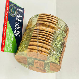 Brûleur d'encens religieux écologique en bois de santal et résine époxy aromatique pour la maison et le commerce - Product Image 1