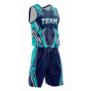 Maillot de basket-ball cousu édition City pour hommes, kit d'équipe brodé, maillot de basket-ball sans manches pour femmes, uniforme de basket-ball - Product Image 1