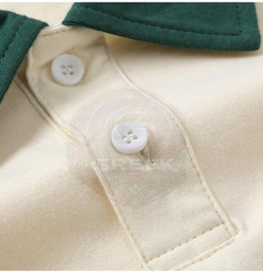 Polo à manches courtes élégant pour homme en coton de qualité supérieure, texture respirante et look moderne pour les sorties décontractées et les occasions habillées - Product Image 5