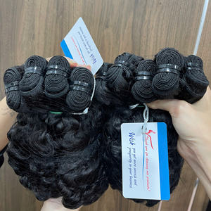 Lots de Cheveux Humains Bouclés Vietnamiens de Qualité Supérieure, Grade Remy, Double Trame Faite à la Machine, Teinture Plus Foncée, Prix d'Usine, Vente en Gros, Cheveux Vierges - Product Image 2