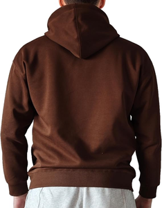 Hoodie streetwear surdimensionné pour homme, impression et broderie de logo personnalisés, 100% coton, service OEM ODM disponible - Product Image 3