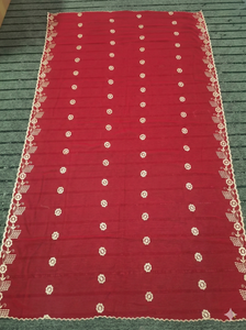 Voile en Coton Premium Respirant pour Hijab, Châle Brodé de Strass Floraux, pour Femmes Africaines Sénégalaises, Usage Quotidien - Product Image 2