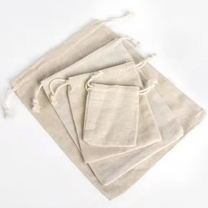 Pochette en gaze colorée à cordon de serrage en toile Fabrication personnalisée pour l'emballage, le stockage et la promotion - Product Image 4