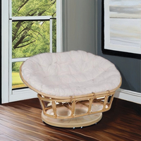 Article Meilleure vente Papasan 2 places pour meubles commerciaux Chaise confortable et élégante avec coussin confortable Idéal pour la relaxation