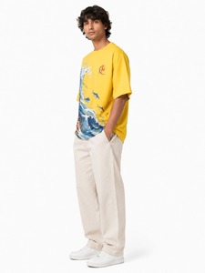 T-shirt Homme Col Rond Tricoté Décontracté Streetwear Personnalisable Haute Qualité Oversize Manches Courtes Respirant 300g 100% Coton Uni - Product Image 3