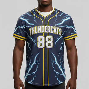 Camiseta de Béisbol al por Mayor Verano 2026, Sublimación Térmica, Malla Transpirable, Antibacteriana, Logotipo Personalizado, para Hombre, Tallas Grandes - Product Image 6