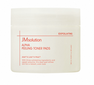 Discos Desmaquillantes JMSOLUTION ALPHA PEELING TONER PADS |   185ML (80 Unidades) |   Cuidado de Elasticidad, Cuidado de Poros, Reparación de Barrera Cutánea |   Ácido Hialurónico |   Todo Tipo de Piel - Product Image 1