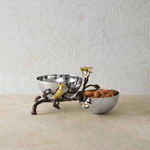 Bol à fruits en aluminium, centre de table moderne, luxe décoratif, or, écologique, durable, 2026 Saleem International - Product Image 3