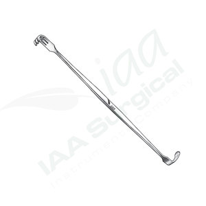 Écarteur chirurgical Senn-Miller 16 cm, manuel, à pointe tranchante et arrondie, en acier inoxydable, instrument de chirurgie générale, classe I, usage hospitalier - Product Image 5