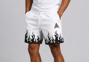 Shorts pour hommes de haute qualité, en tissu mélangé coton, doux, respirant, léger, décontracté, streetwear, pour l'été, la gym et le quotidien. - Product Image 4