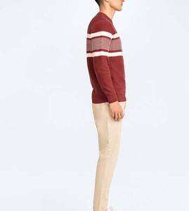Mens Casual Sweater Half Zip Pullover Full Sleeve Combed Knit Sweater Winter Wear Anti Wrinkle Anti Pilling Warm Breathable - Product Image 4