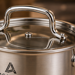 กระทะซอสสแตนเลสแบบหนาพิเศษ ผิวเงา สำหรับครัวมืออาชีพและร้านอาหาร - Product Image 4