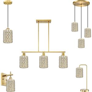 Coperture di Ricambio Eleganti per Lampadari a Soffitto in Cristallo, Applique da Parete, Portacandele e Lanterne in Metallo Poliedrico - Product Image 2