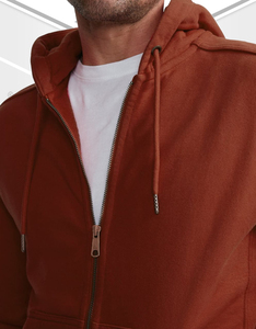 Sweat-shirt à capuche zippé pour homme, veste en polaire confortable pour l'entraînement, le jogging et le style décontracté - Product Image 4