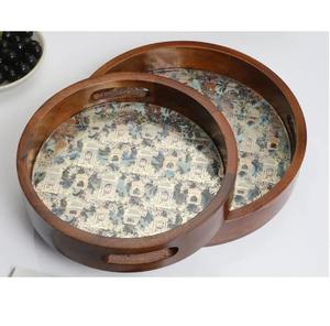 ถาดเสิร์ฟอาหารรูปทรงตามสั่ง สินค้าขายดี ตกแต่งโต๊ะอาหารเคลือบเอนาเมล ถาดโลหะสำหรับเสิร์ฟ - Product Image 5