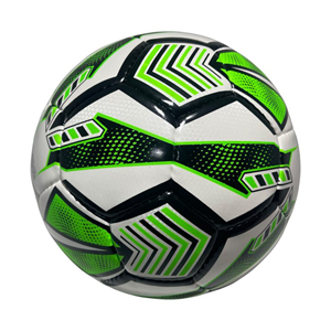 Ballon de football blanc, vert et noir, léger, durable, cousu, avec une haute rétention d'air pour l'entraînement en intérieur et en extérieur - Product Image 1