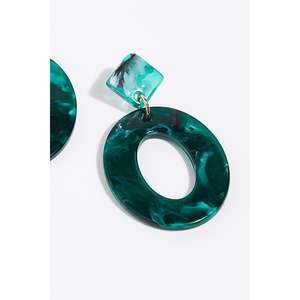 Pendientes de Resina Premium para Mujer, Hechos a Mano, Joyería de Lujo para Fiestas, Accesorios de Cristal Duraderos y Ligeros - Product Image 1