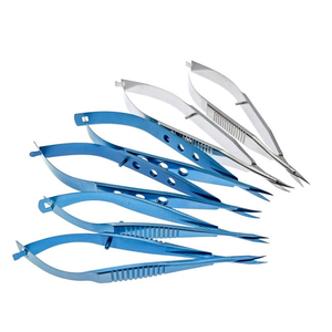 Titanium Ophthalmic Iris Scissors Sharp Tip Microsurgical Eye Surgical Instrument Reusable Precision Ophthalmic Scissors - Product Image 1