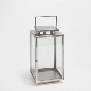 Faroles de Vela de Acero Inoxidable Hechos a Mano con Aspecto Elegante y Vidrio Transparente para Mesa y Suelo en el Hogar y Jardín - Product Image 1