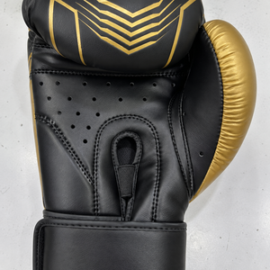 Guantes de Boxeo Personalizados Negros y Dorados, Guantes de Entrenamiento de Muay Thai, Kickboxing, MMA, Guantes Deportivos, Fabricante OEM con Logotipo Personalizado - Product Image 6