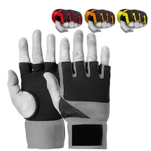 ผ้าพันมือสำหรับชกมวย MMA สำหรับผู้หญิงและผู้ชาย - แผ่นรองนิ้วมือหนา ผ้าระบายอากาศได้ดี เหมาะสำหรับการฝึกคาราเต้ ใช้ได้ในฤดูหนาว - Product Image 1