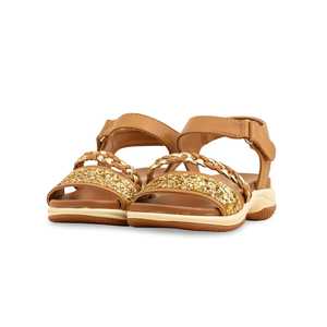 Sandalia Formal Tacón Marrón Niña Modelo KD5714 - Product Image 3