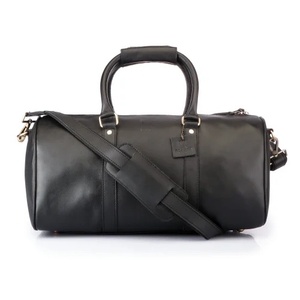 Sport de luxe pour femmes en cuir véritable écologique Weekender polochon fourre-tout à la main fermeture à glissière stockage de chaussures multifonctionnel - Product Image 1