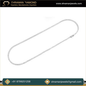 Cadena de tenis personalizada de plata maciza 925 con baño de rodio, moissanita helada de 4 mm, color D, VVS1, pasa el probador de diamantes, estilo hip-hop - Product Image 3