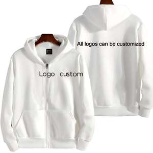 New Style Men's Zip-Up Hoodie Regular Fit Solid Color Casual Hooded Sweatshirt With Front Pockets Durable <b>Fabric</b> Autumn Wear - Product Image 6