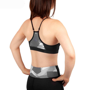 Soutien-gorge de sport noir uni pour femme, col halter, maintien élevé, extensible dans quatre directions, anti-UV, respirant, haute qualité - Product Image 4