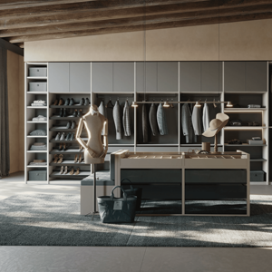 ตู้เสื้อผ้าบานเลื่อนแบบโมเดิร์นสั่งทำพิเศษจากโรงงานเวียดนาม เฟอร์นิเจอร์บ้านแบบตั้งพื้น ดีไซน์หรูหราทันสมัย โครงการ JY - Product Image 3